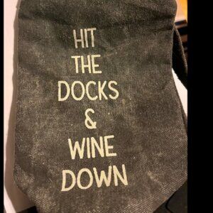 Mona - B - Heavy Tarp Cloth Wine Bag with Strap - Sale!!!